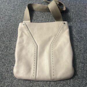 YSL Yves Saint Laurent White Leather Crossbody Bag